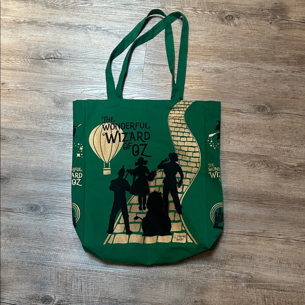 Barnes & Noble Canvas Tote Bag Green & Gold The wonderful Wizard of Oz -large